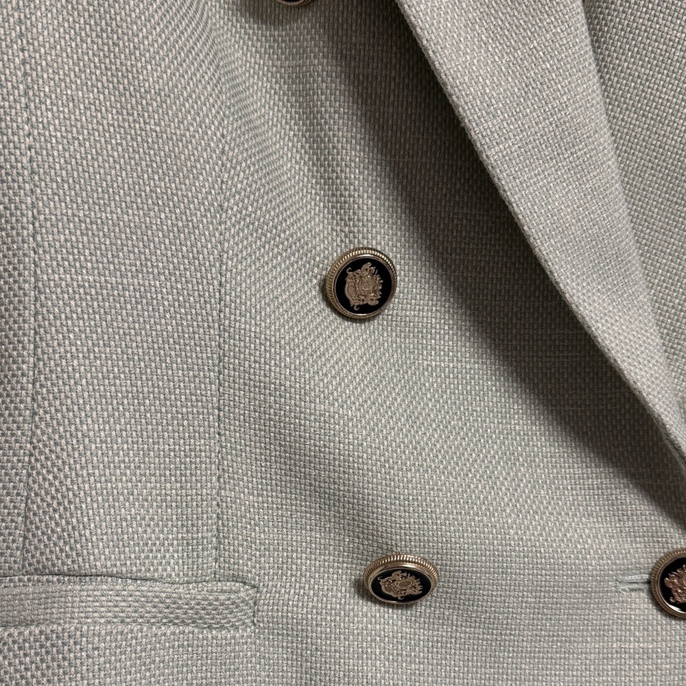 Zara Women's Mint Double-Breasted Blazer - Picture 6 of 13